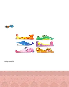 خط کش mdf طرح حیوانات قندون