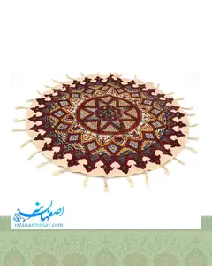 رومیزی پارچه ای گرد 40 سانتیمتری قلمکار