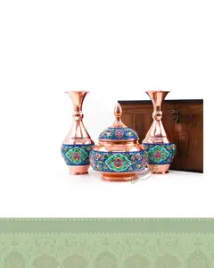 ست قندان و گلدان پرداز