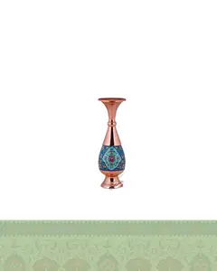 گلدان مس و پرداز صراحی 25 سانتی