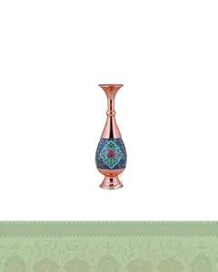 گلدان مس و پرداز صراحی 30 سانتی