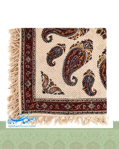 رومیزی قلمکار 80 سانتیمتری طرح بته جقه