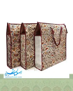 ساک هدیه قلمکار طرح سنتی ابعاد 50×50 سانتیمتر