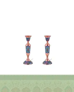 شمعدان بزرگ مس و پرداز