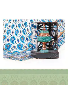 شکلات خوری فیروزه کوبی با جعبه مشبک - کوچک کوچک ارتفاع 20
