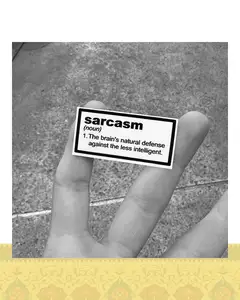 استيكر "sarcasm"