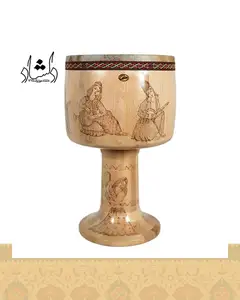 تنبک حلمی سوخته کاری دهانه 27 طرح 3