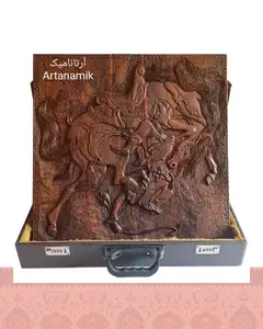 تخته نرد منبت طرح چوگان افتاده (60 سانتی) - بدون کیف