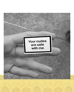 استيكر "your nudz"