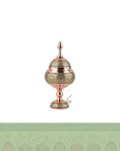 شکلات خوری مس و خاتم کوچک سایز 24