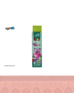 مداد رنگی ۶ رنگ مقوایی آوات