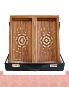تخته نرد و شطرنج چوب گردو - بدون کیف