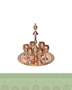 سرویس شربت خوری مس و خاتم