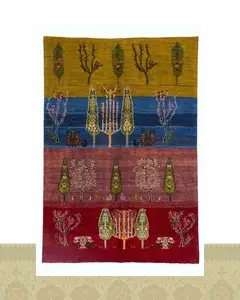 گبه دستباف قشقایی باغ ایرانی کد 20096 (236 در 163)