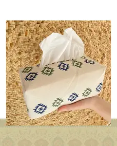 جای دستمال کاغذی طرح خشتی - سرمه ای