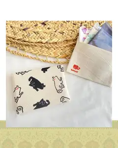 کیف پد بهداشتی طرح گربه مکمل - سایز 2