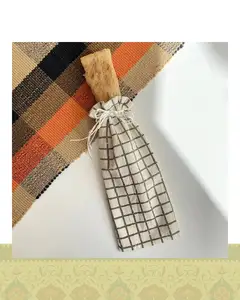 کیف لقمه طرح چهارخونه - سایز نان تست