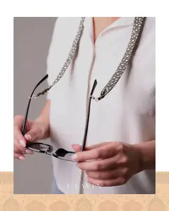 بند عینک نواری پارچه ای ( سبز ) – کد 8001
