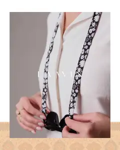 بند عینک نواری پارچه ای ( مشکی) – کد 8003