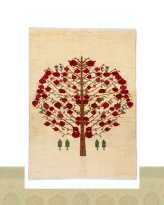 گبه دستباف قشقایی درخت انار چهار متری کد 2325 (223 در 162)