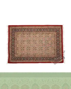پارچه قلمکار مستطیل طرح خشت - طول 150 ,عرض 100