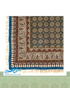 سفره قلمکار فیروزه ای 120 سانتیمتری