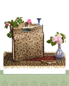 ساک هدیه قلمکار دسته چوبی 40 سانتیمتری