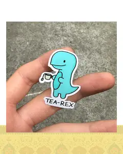 استيكر "tea rex"
