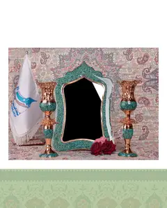 آینه و شمعدان فیروزه کوبی