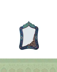 آینه مس و پرداز مستطیل - ارتفاع 38 سانتی متر