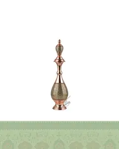 تنگ خاتم کاری مسی - ارتفاع 28 سانتی