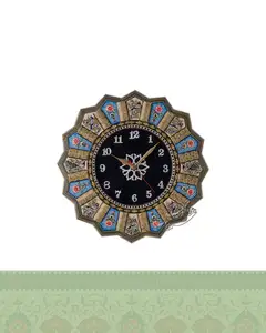 ساعت خاتم کاری گل و مرغ طرح جیر - سایز 20