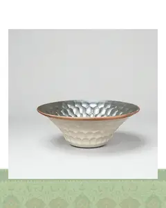 سالاد خوری چکشی مس مدرن - سفید