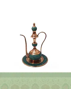 ست گلاب پاش و بشقاب فیروزه کوبی