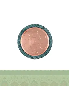 سینی فیروزه کوبی گرد بزرگ