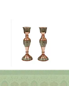 شمعدان بزرگ خاتم کاری