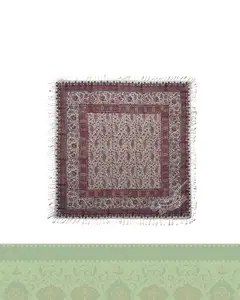 قلمکاری درجه یک 100*100 سانتی طرح بته جقه