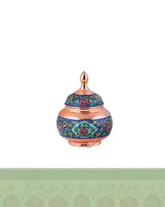 قندان مس و پرداز بزرگ
