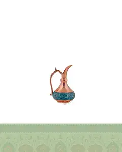 پارچ فیروزه کوبی مدل شلغمی