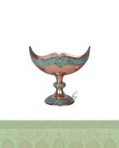 کشکول فیروزه کوبی مسی سایز 25