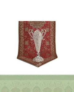 گلدان جامی دو دسته ملیله کاری بزرگ