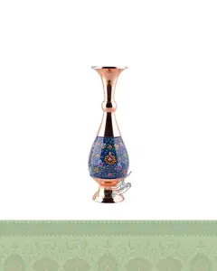 گلدان مس و پرداز سایز 30 سانتی