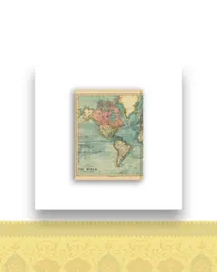 دفتر رقعی دوختی طرح نقشه انگلیسی کد ۰۰۴