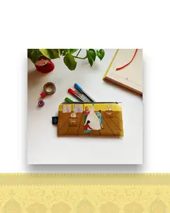 جامدادی مخملی طرح عروس