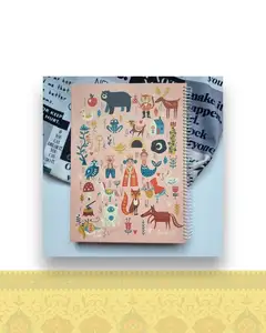 دفتر آ۴/ آلبوم ۱۸*۱۳ طرح کودکانه کد ۱۲۱ - خط دار 100 برگ