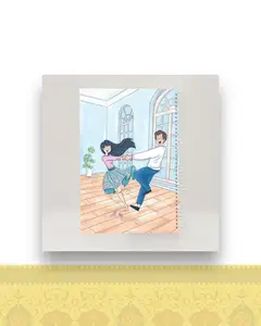 دفتر رقعی طرح رقص کد ۱۵۰ - طراحی 100 برگ