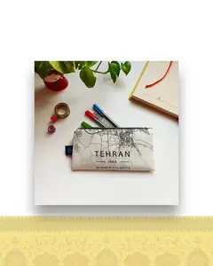 جامدادی مخملی طرح نقشه تهران