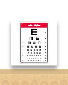 نمودار معاینه چشم