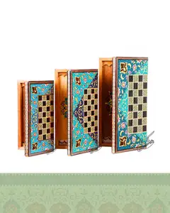 تخته نرد و شطرنج خاتم طرح تذهیب