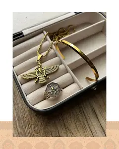 ست کامل فروهر دو رو طلایی - سایز 9